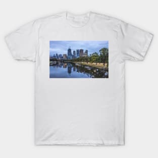 Melbourne from the Swan Street Bridge, Melbourne, Victoria, Australia. T-Shirt